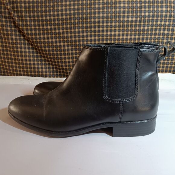 Franco Sarto Black Vegan Embrey Leather Booties 7M - Picture 5 of 5